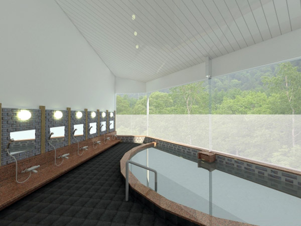 上高地アルペンホテルの浴場